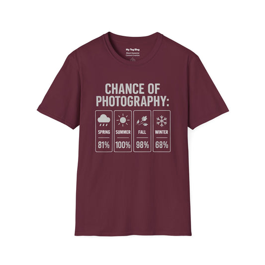 Chance of Photography by Season T-shirt