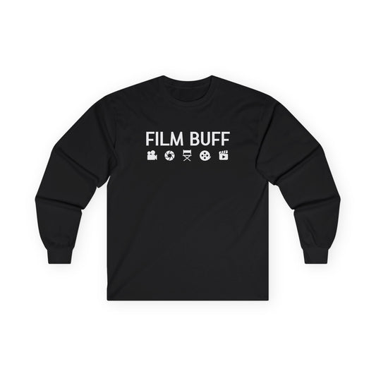 Film Buff Long Sleeve Tee | Perfect for Movie Lovers, Gift for Filmmakers, Casual Wear, Film Festivals, Movie Nights