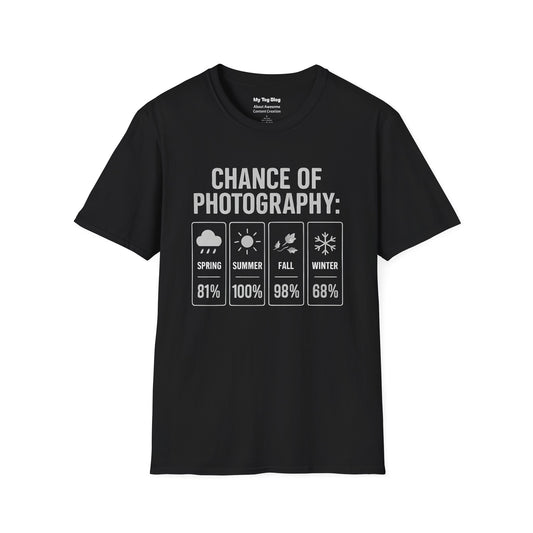 Chance of Photography by Season T-shirt